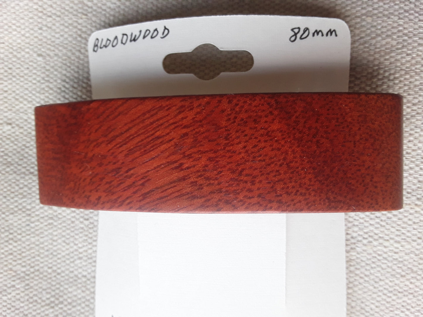 Bloodwood Hair Barrette with French Clip