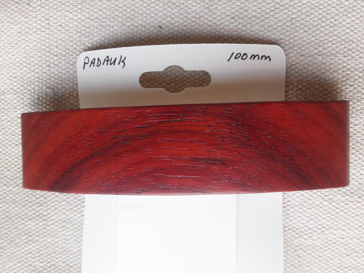 Padauk Hair Barrette with French Clip