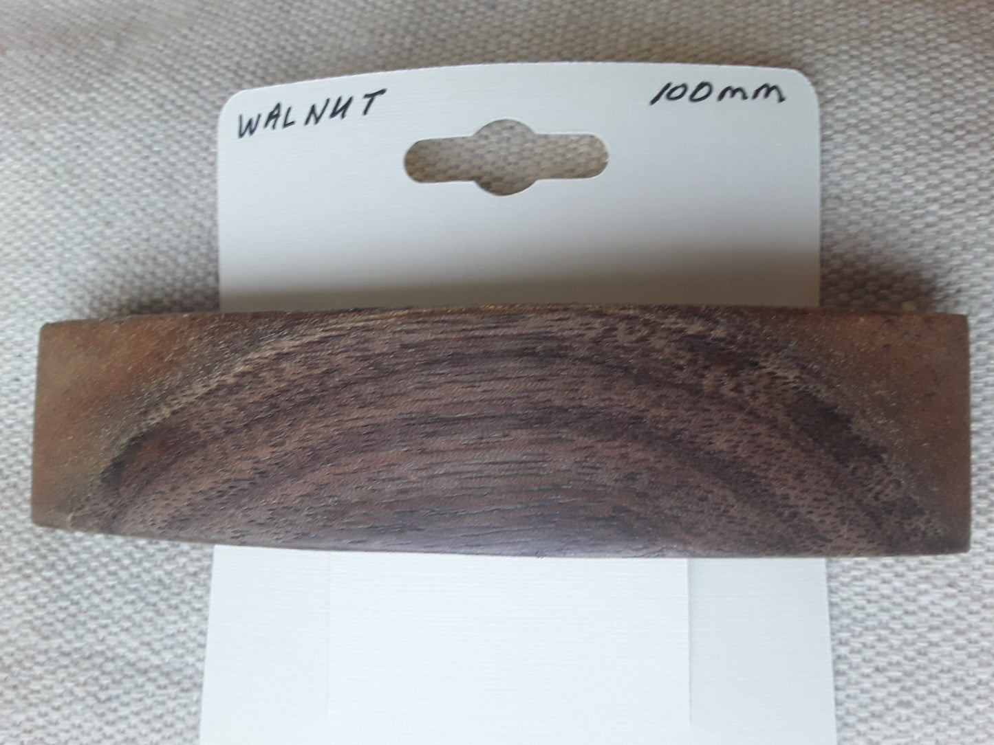 Walnut Hair Barrette with French Clip