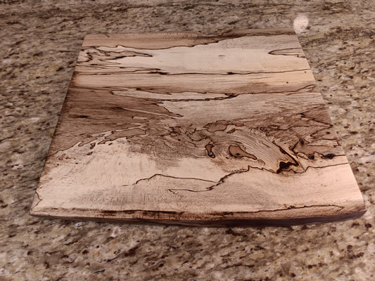 Holly Charcuterie Board 13x14.25