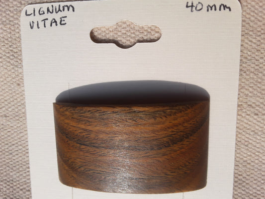Lignum Vitae Hair Barrette with French Clip